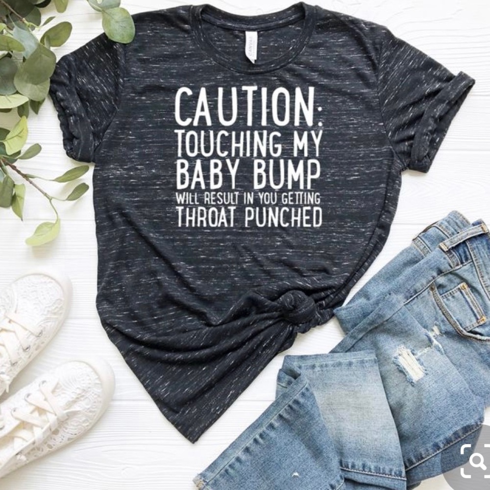 Black Maternity bump Tshirt!